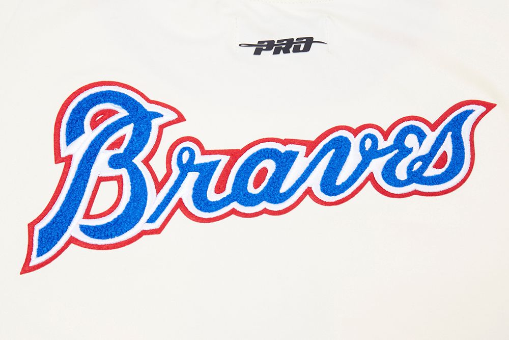 Pro Standard Women's Atlanta Braves Cream Slim T-Shirt product image