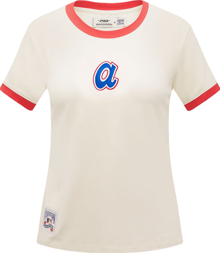 Pro Standard Women's Atlanta Braves Cream Slim T-Shirt product image