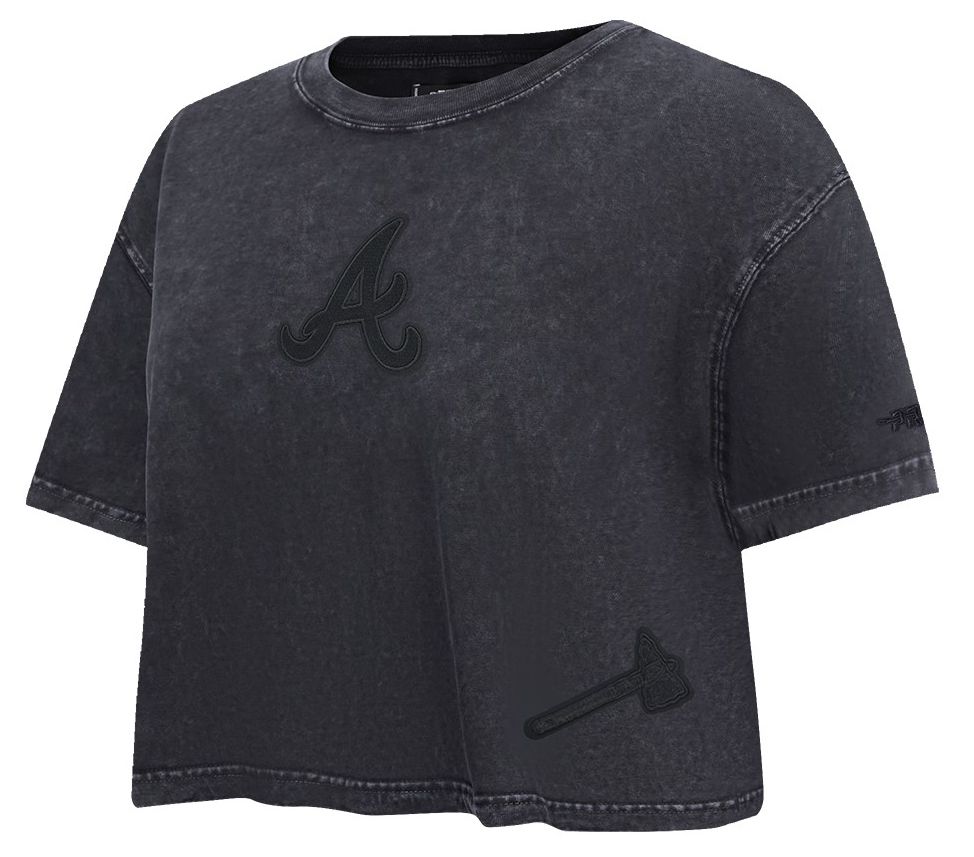 Pro Standard Women's Atlanta Braves Black Washed Classic T-Shirt product image