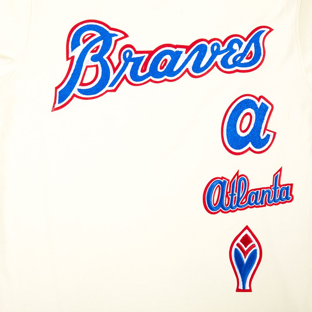 Pro Standard Youth Atlanta Braves Cream Classic Retro T-Shirt product image
