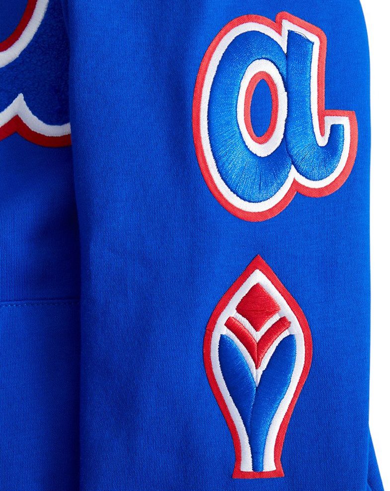 Pro Standard Youth Atlanta Braves Royal Classic Fleece Pullover Hoodie product image