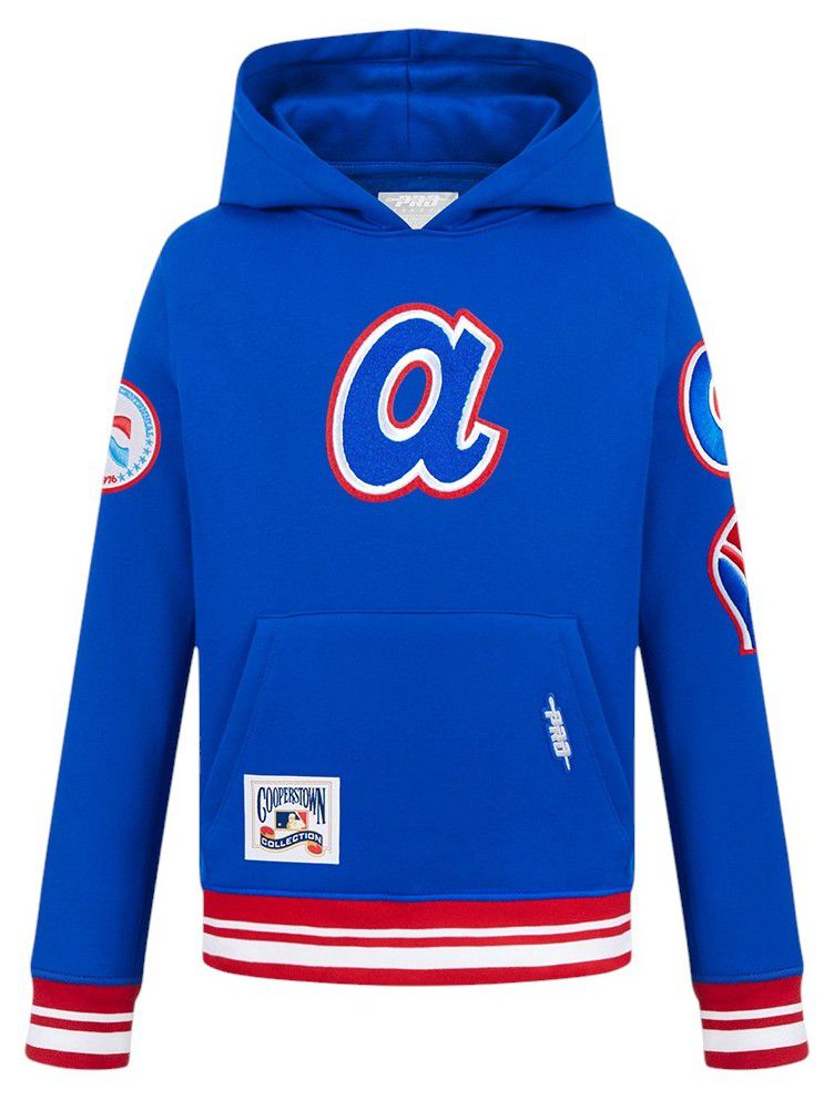 Pro Standard Youth Atlanta Braves Royal Classic Fleece Pullover Hoodie product image