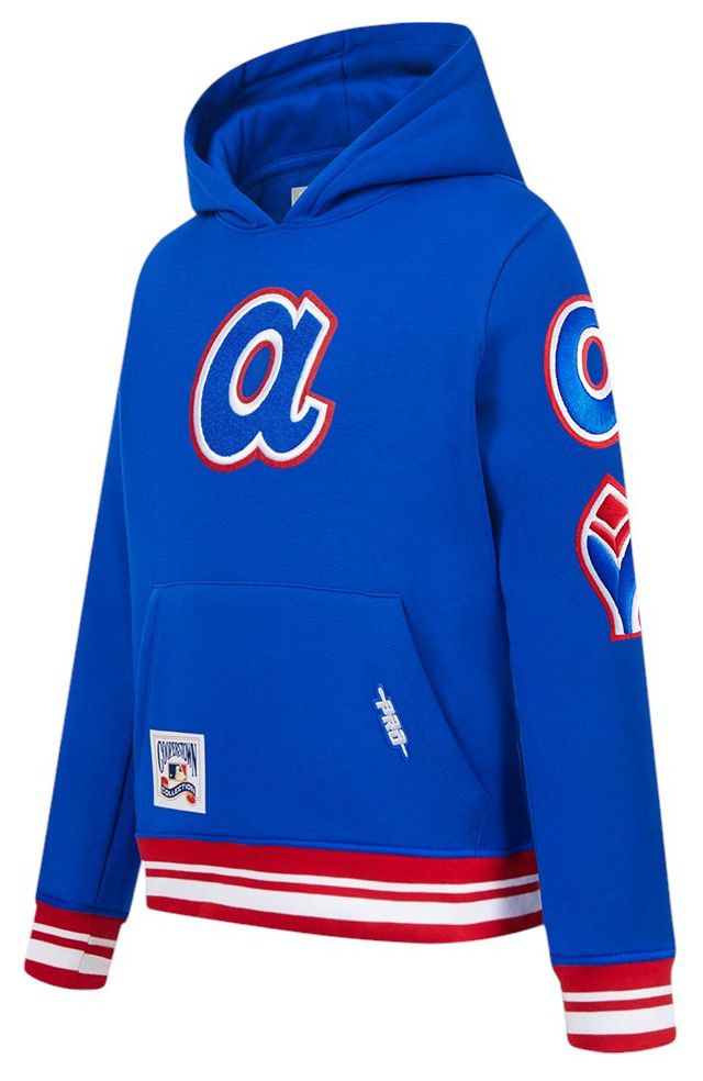 Pro Standard Youth Atlanta Braves Royal Classic Fleece Pullover Hoodie product image