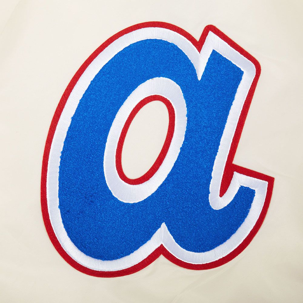 Pro Standard Youth Atlanta Braves Cream Classic Satin Jacket product image