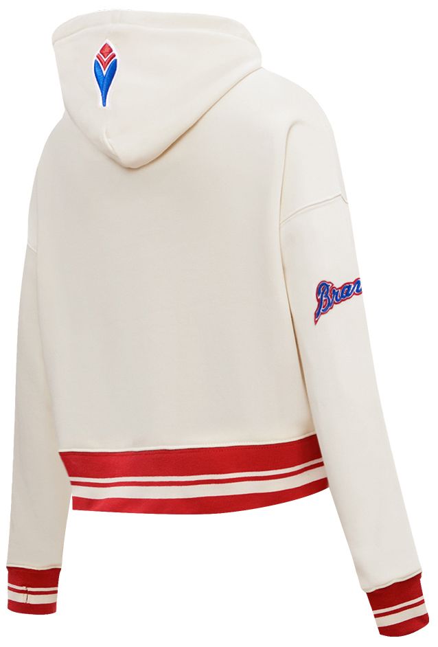 Pro Standard Women's Atlanta Braves Retro Cropped Fleece Hoodie product image
