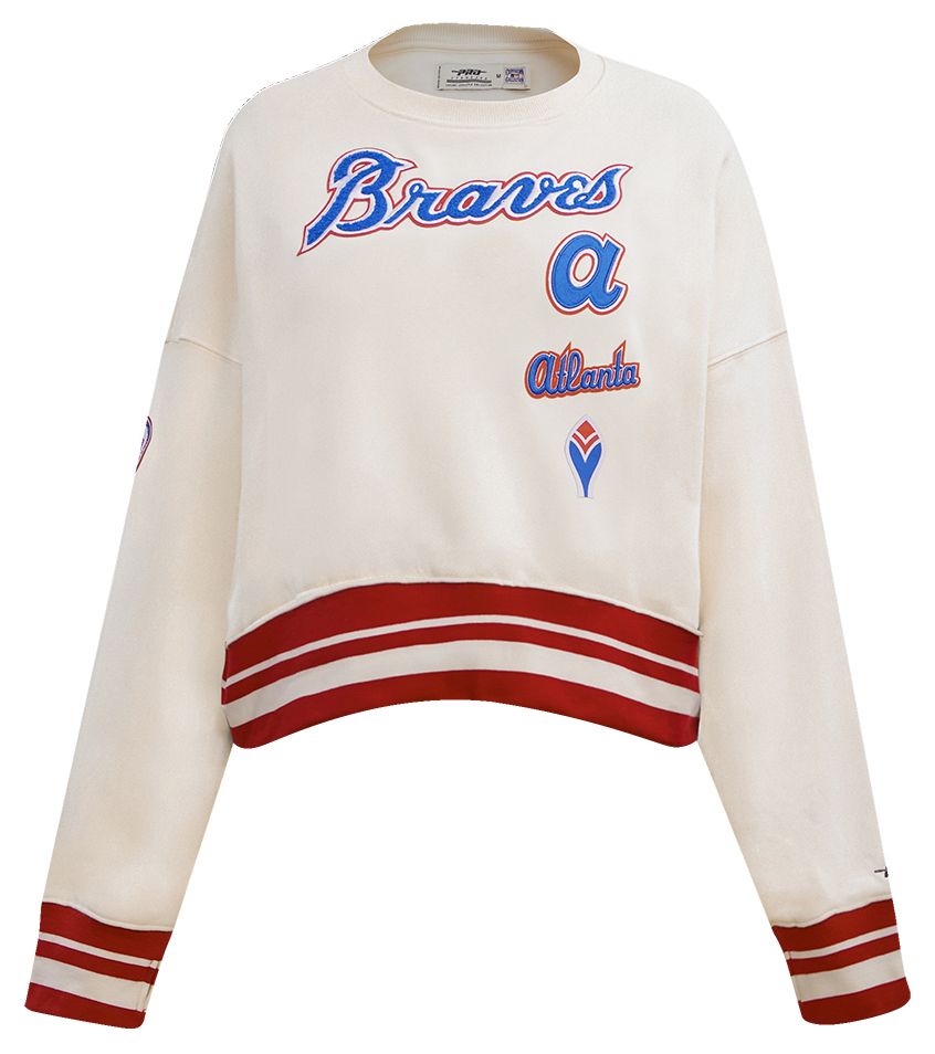 Pro Standard Women's Atlanta Braves Retro Fleece Crew Neck Sweatshirt product image