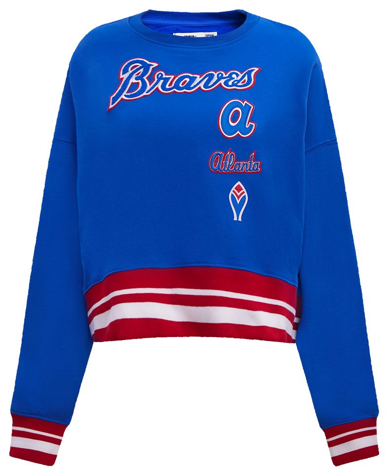 Pro Standard Women's Atlanta Braves Retro Fleece Crew Neck Sweatshirt product image
