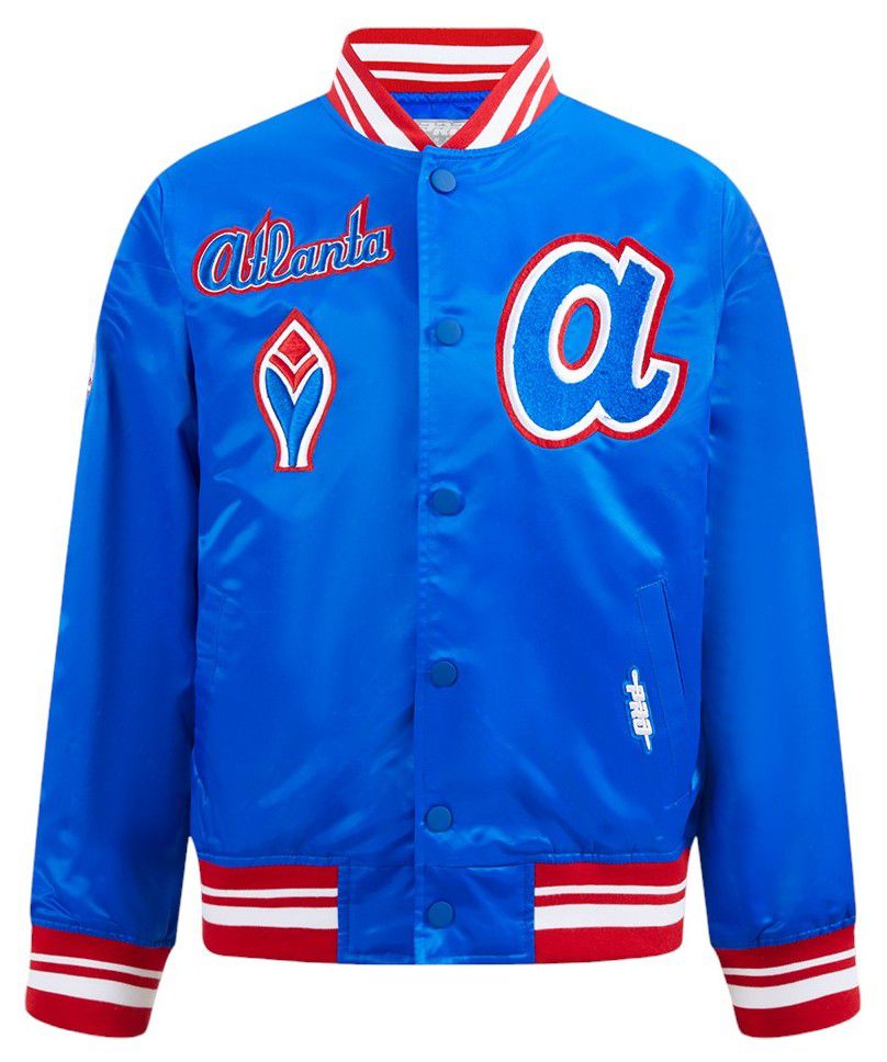 Pro Standard Boys' Atlanta Braves Royal Classic Satin Jacket product image