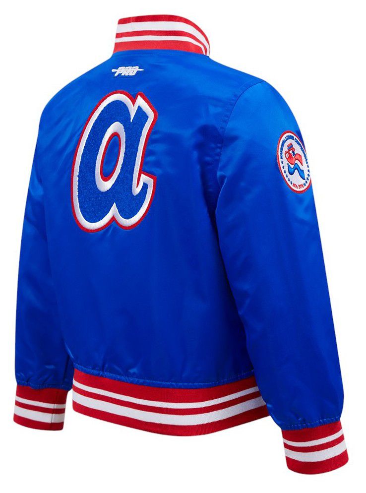 Pro Standard Toddler Atlanta Braves Royal Classic Satin Jacket product image