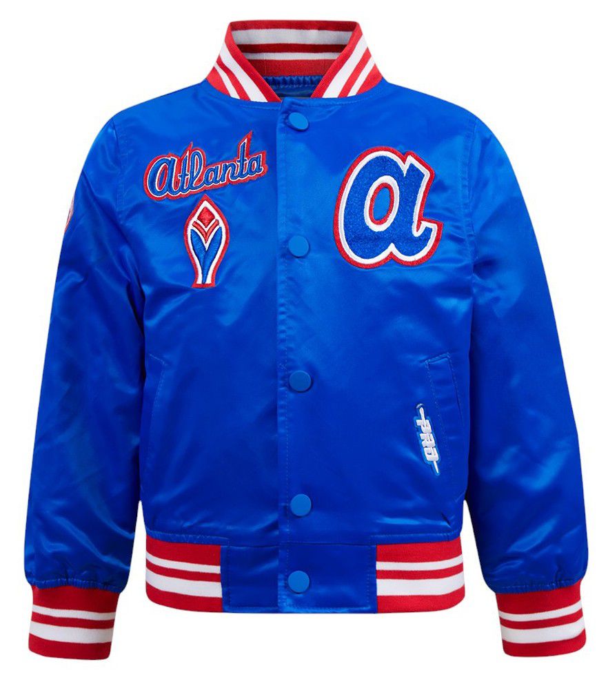 Pro Standard Toddler Atlanta Braves Royal Classic Satin Jacket product image