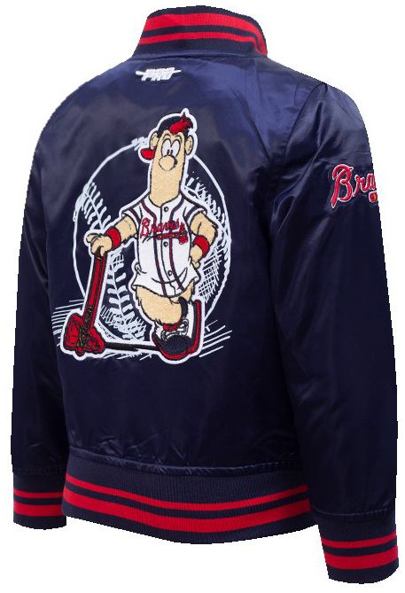 Pro Standard Toddler Atlanta Braves Navy Satin Jacket product image