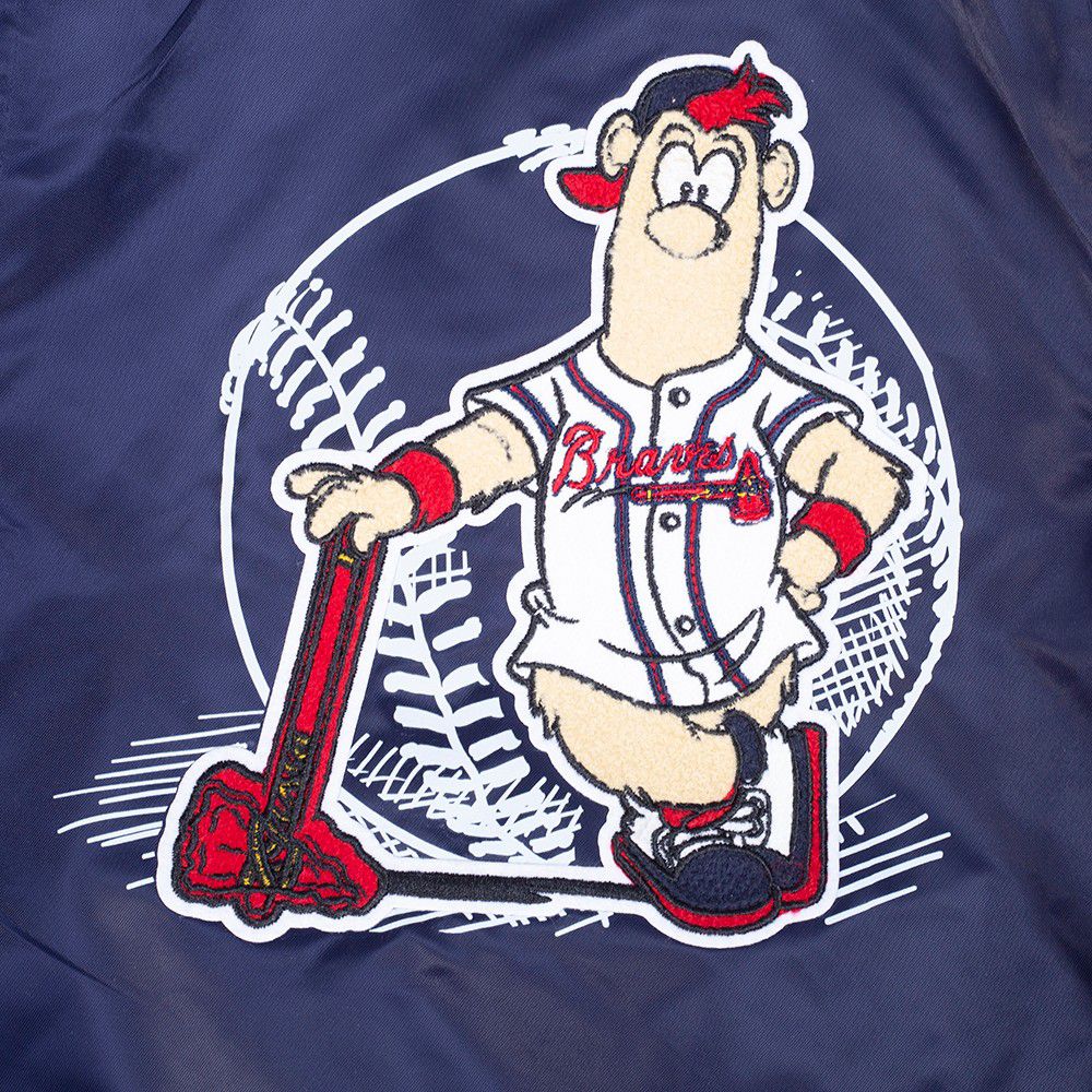 Pro Standard Toddler Atlanta Braves Navy Satin Jacket product image
