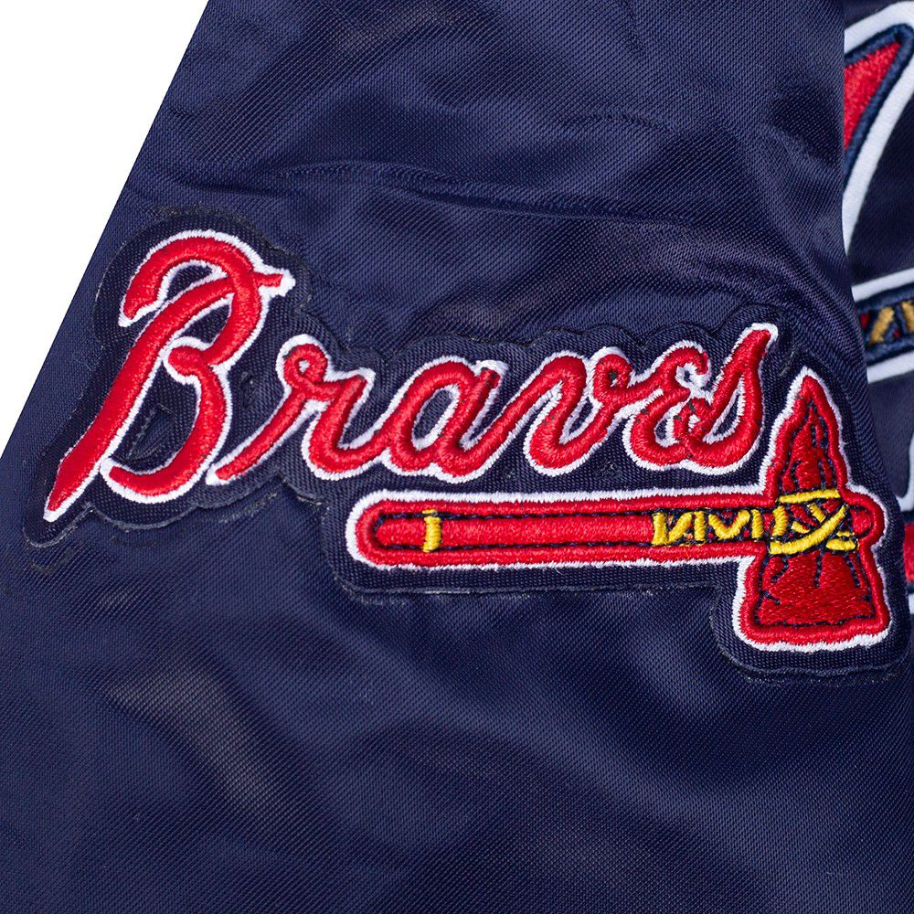 Pro Standard Toddler Atlanta Braves Navy Satin Jacket product image