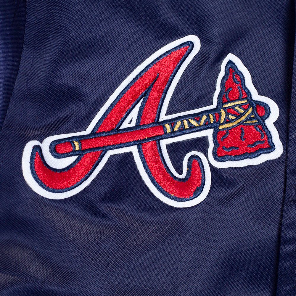 Pro Standard Toddler Atlanta Braves Navy Satin Jacket product image