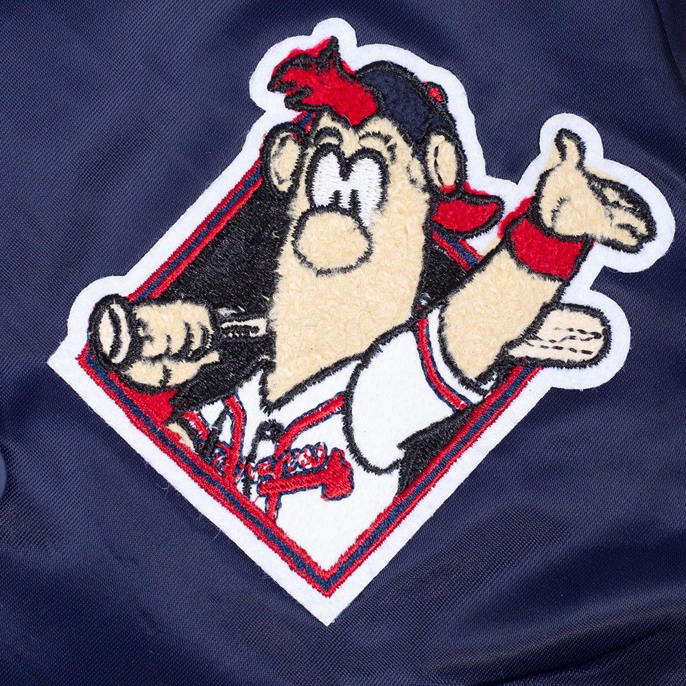 Pro Standard Toddler Atlanta Braves Navy Satin Jacket product image