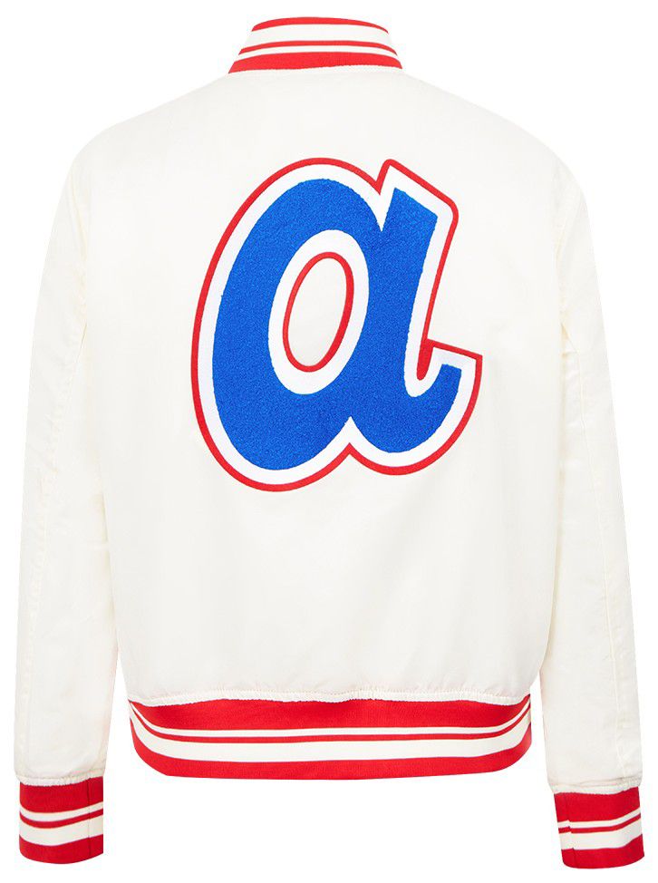 Pro Standard Women's Atlanta Braves Cream Classic Varsity Jacket product image