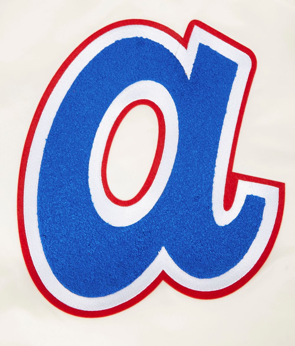 Pro Standard Women's Atlanta Braves Cream Classic Varsity Jacket product image