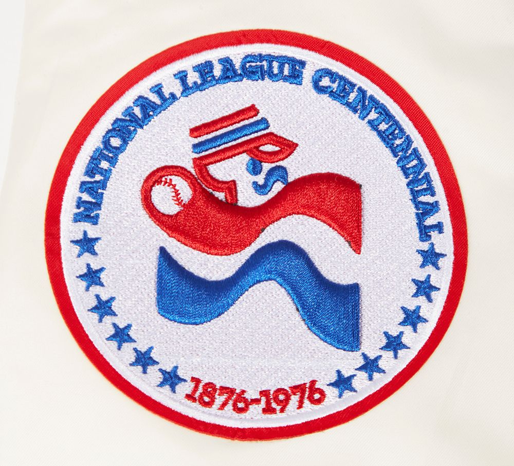 Pro Standard Women's Atlanta Braves Cream Classic Varsity Jacket product image