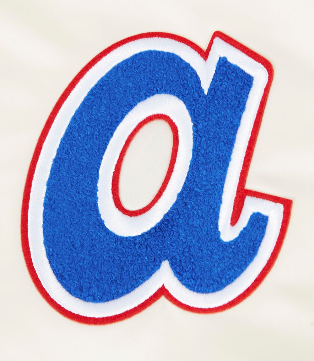 Pro Standard Women's Atlanta Braves Cream Classic Varsity Jacket product image