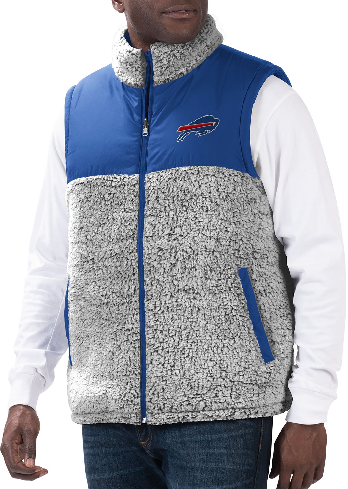 G-III Men's Buffalo Bills Royal High Side Reversible Vest