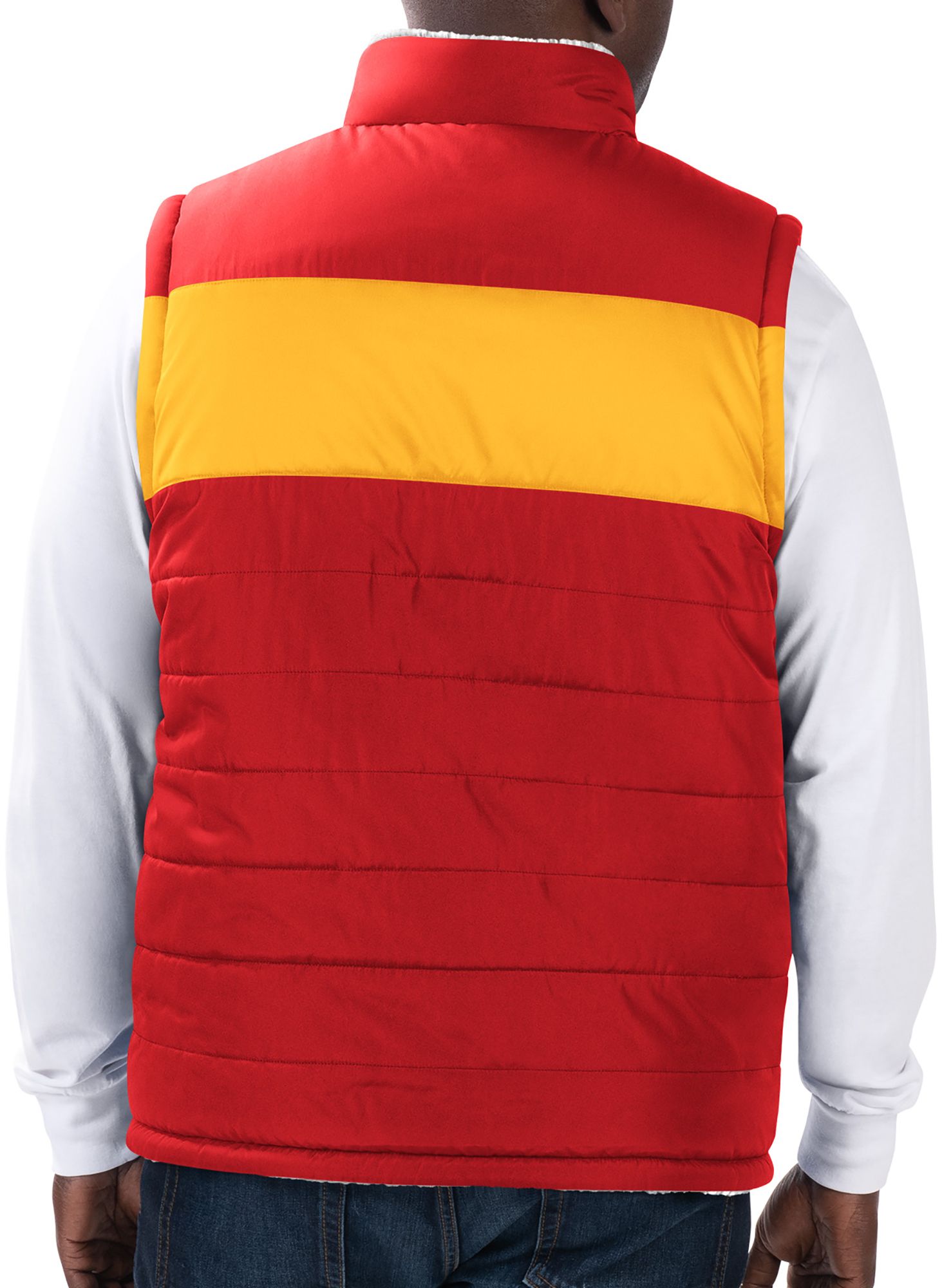 G-III Men's Kansas City Chiefs Red High Side Reversible Vest