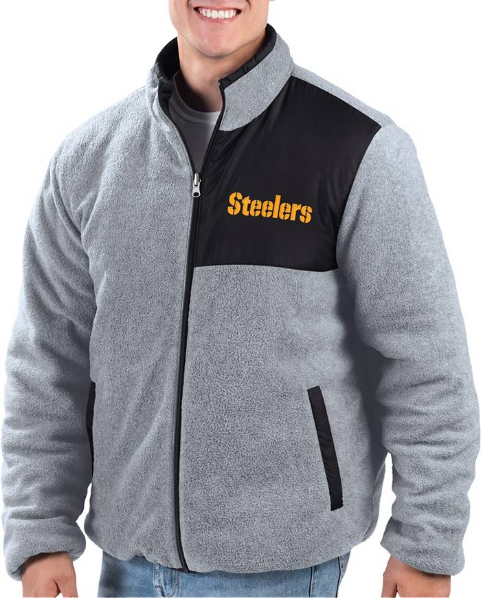 Football Fan Shop Officially Licensed NFL Full-Zip Hooded Jacket - Steelers