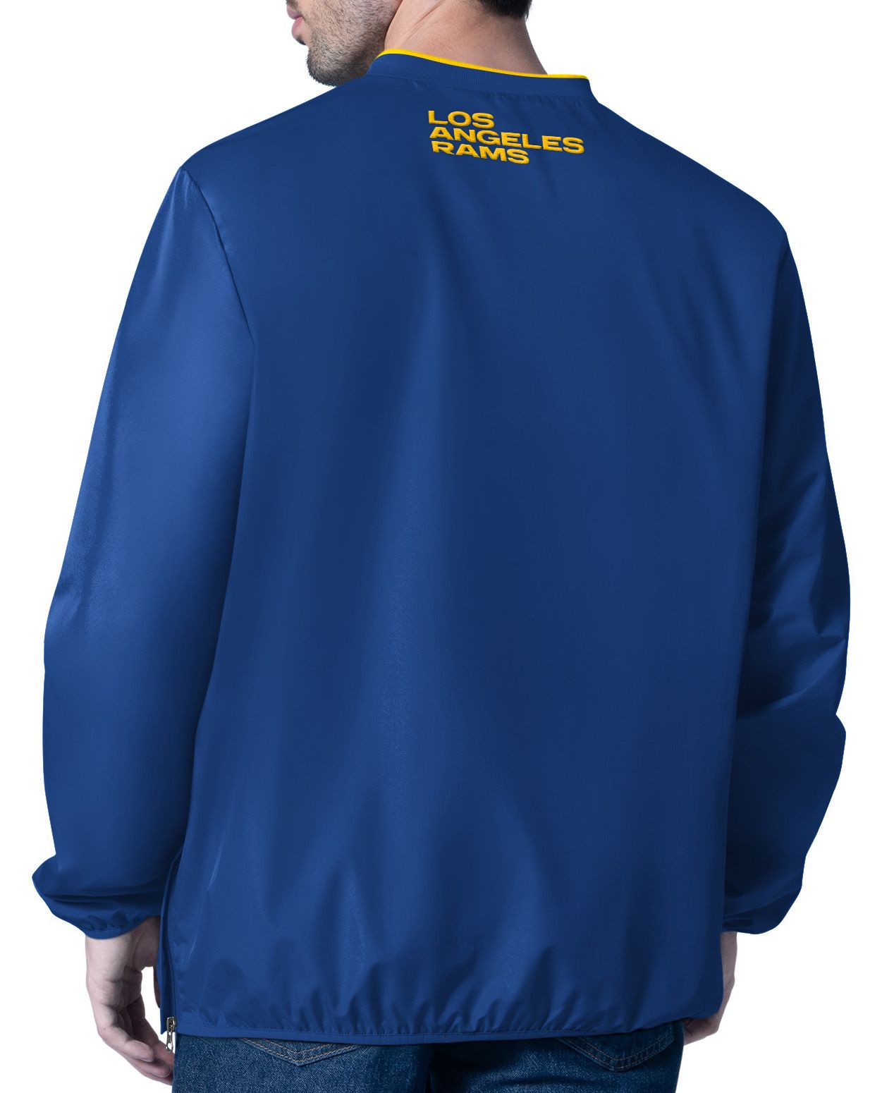 G-III Men's Los Angeles Rams Royal Crossover Pullover Jacket product image