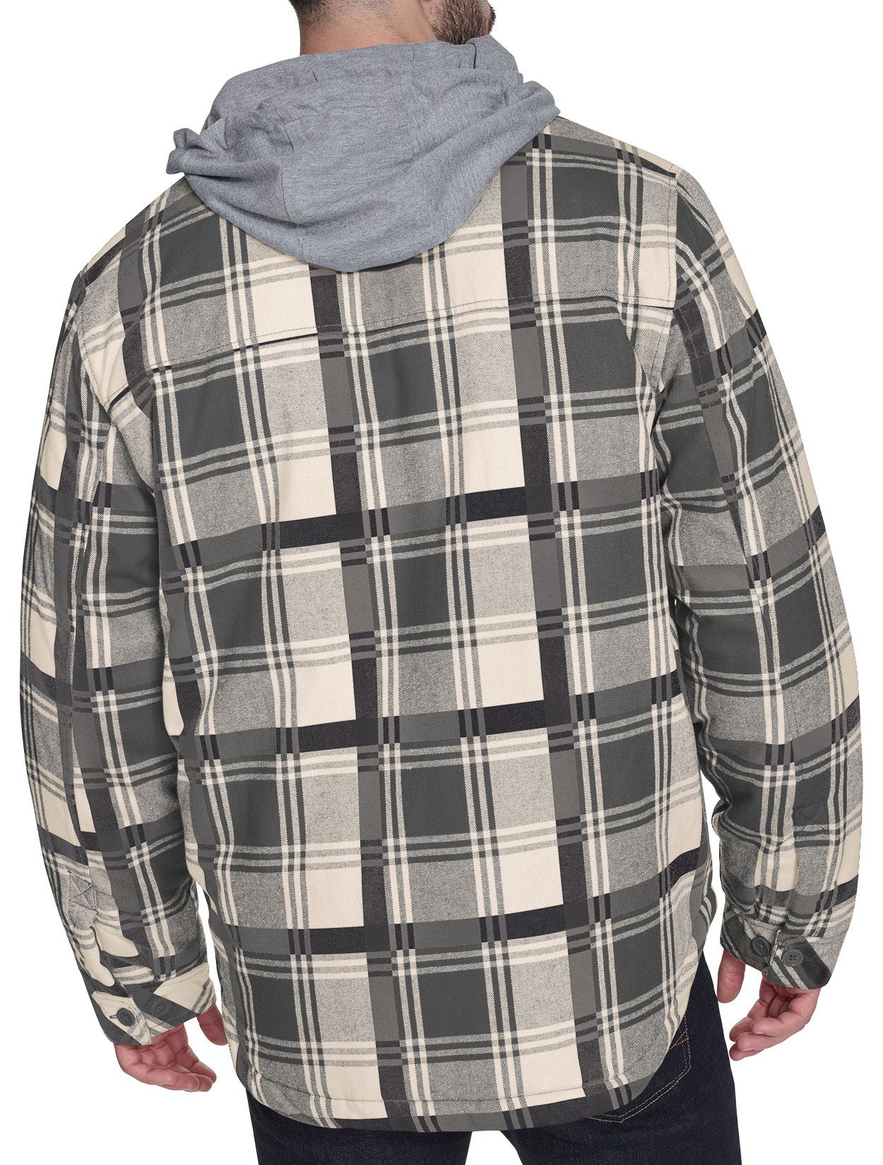 GIII Men's Jacksonville Jaguars Plaid Black Shirt Jacket Dick's