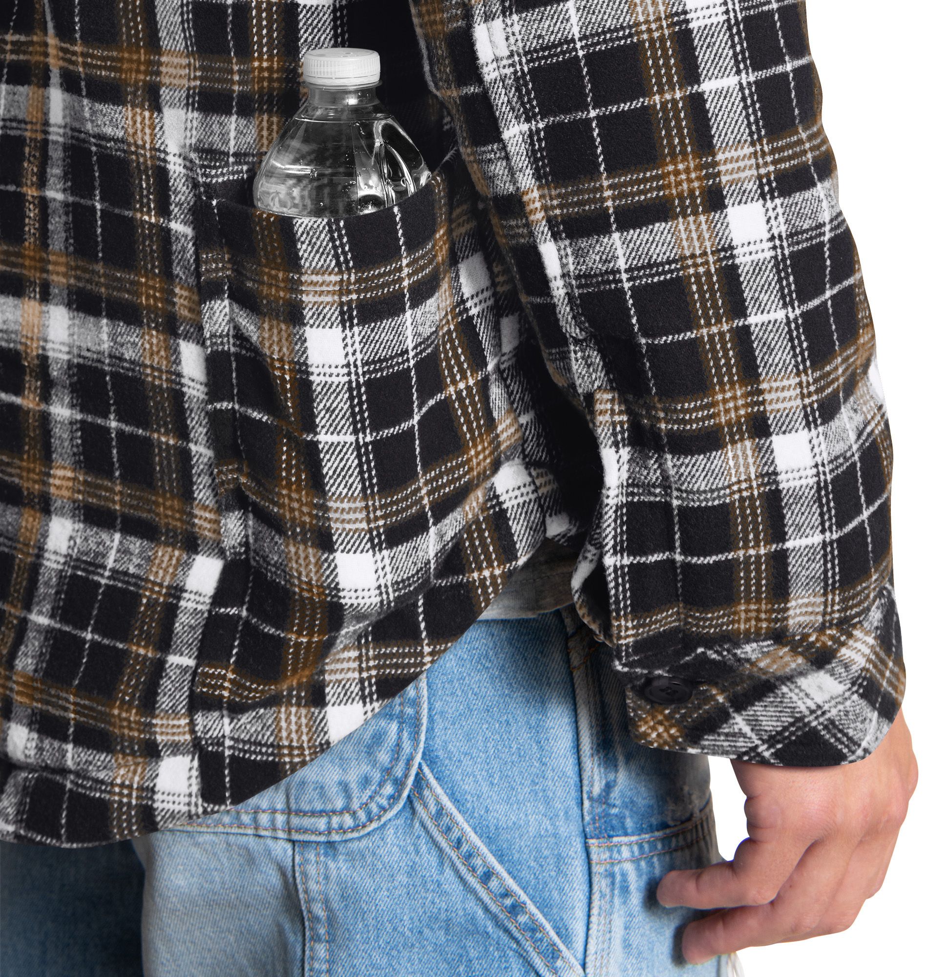 G-III Men's Baltimore Ravens Black Plaid Black Shirt Jacket product image