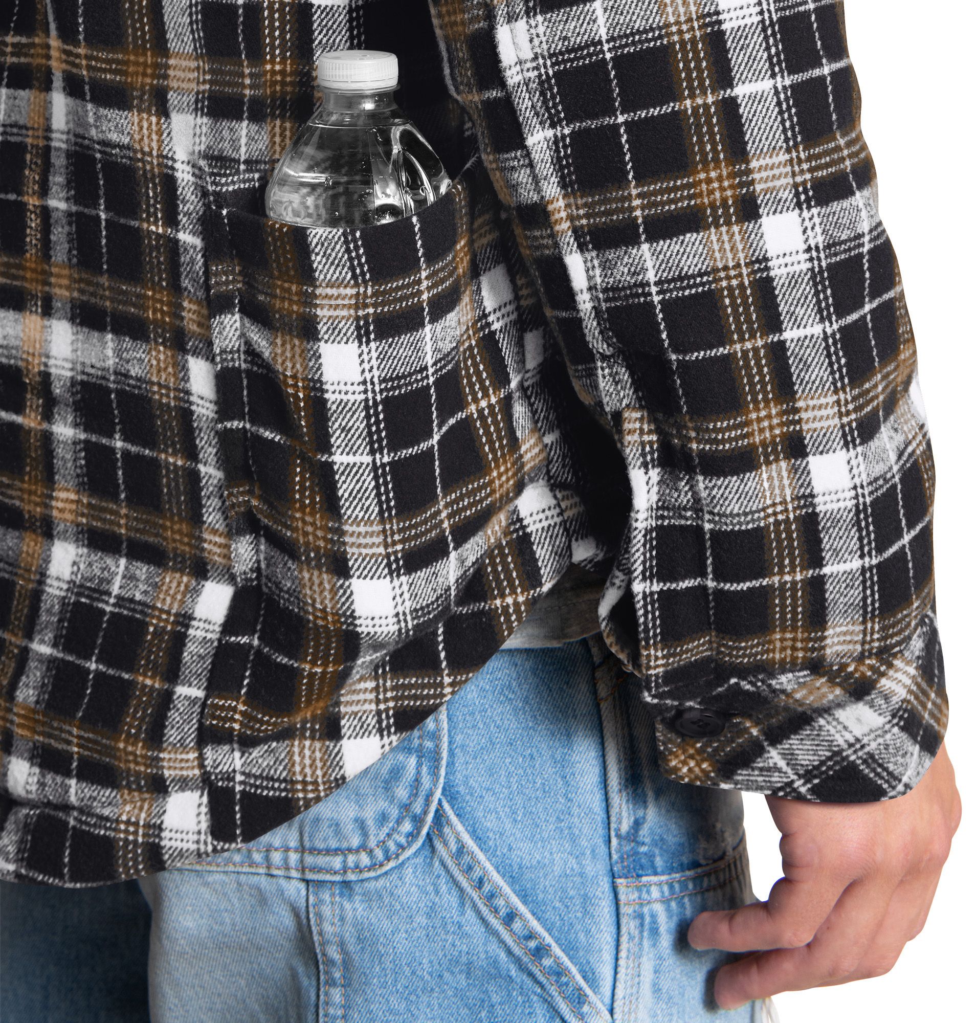 G-III Men's Washington Commanders Black Plaid Black Shirt Jacket product image