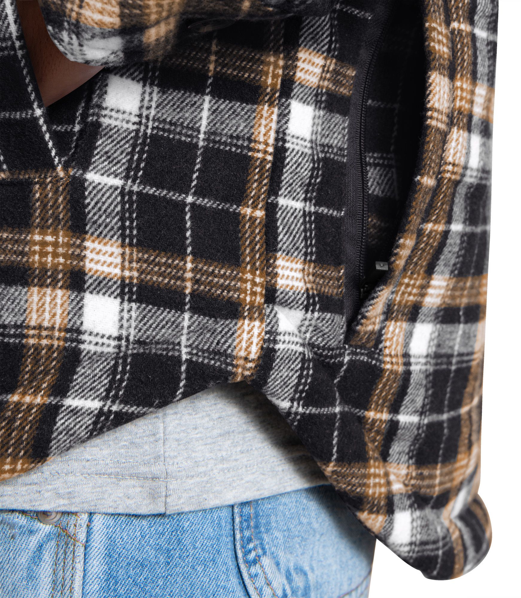 G-III Men's Washington Commanders Black Plaid Black Shirt Jacket product image