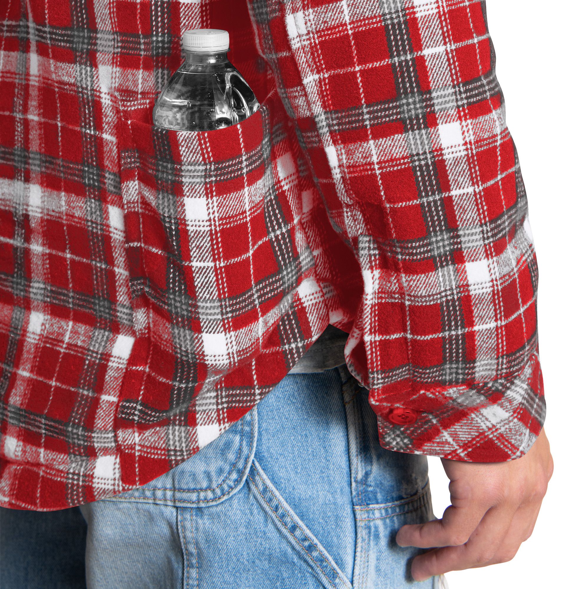 G-III Men's San Francisco 49ers Red Plaid Black Shirt Jacket product image