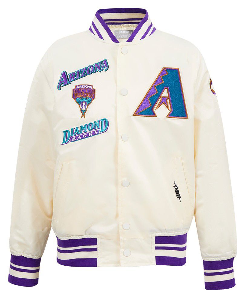 Pro Standard Youth Arizona Diamondbacks Cream Classic Satin Jacket product image