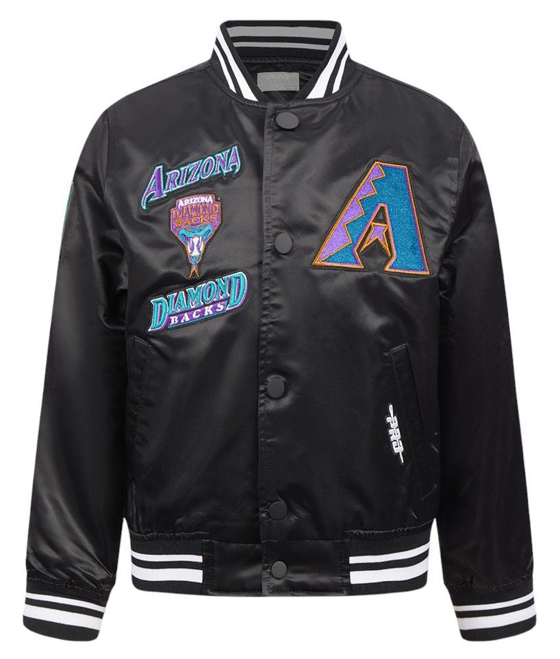 Pro Standard Boys' Arizona Diamondbacks Black Classic Satin Jacket product image