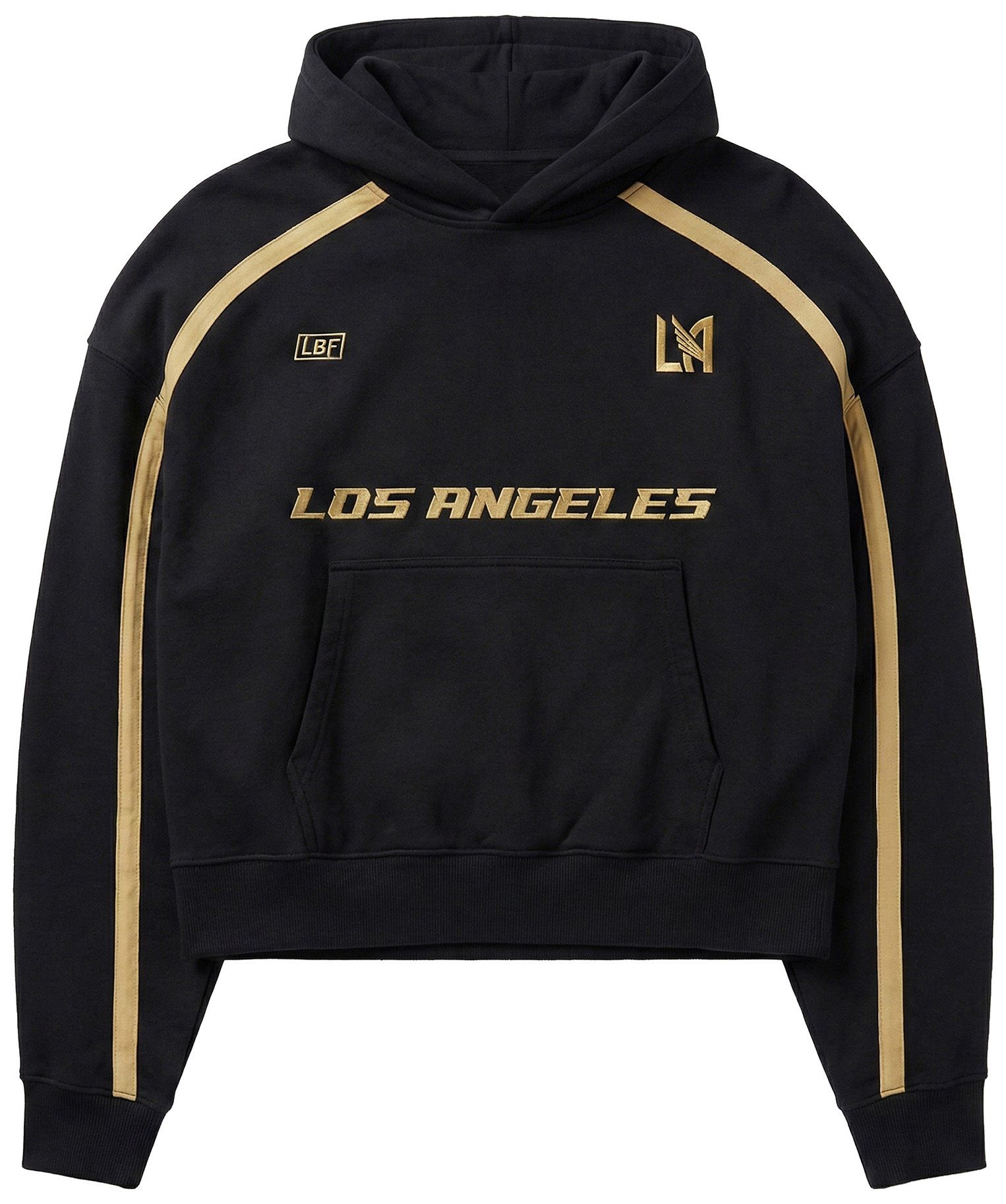 Live Breathe Futbol Adult Los Angeles FC Black 2026 Home Rossi Fleece Pullover Hoodie product image