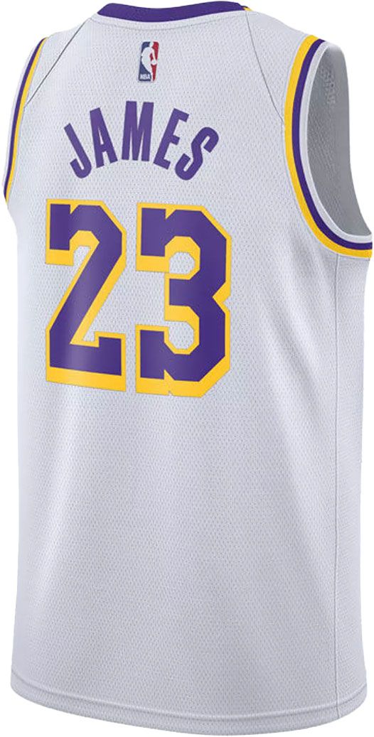 los angeles lakers lebron white jersey