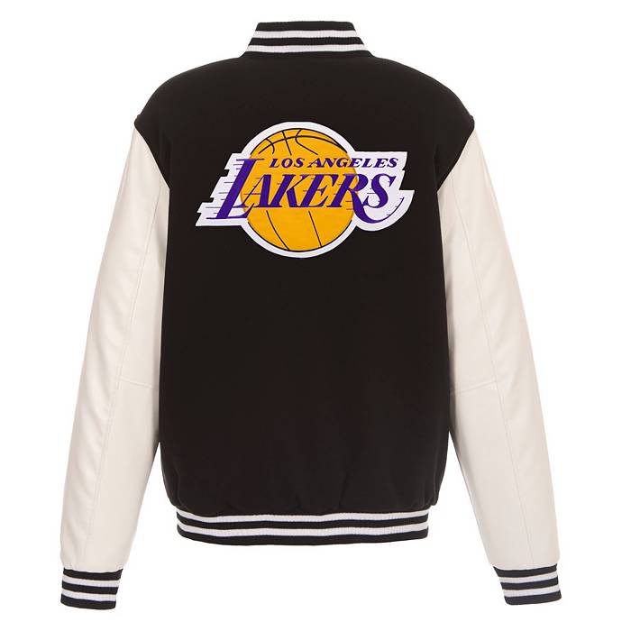 Men's JH Design Black Los Angeles Lakers Big & Tall All Wool Jacket with  Leather Logo 