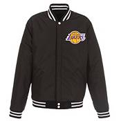 JH Design NBA LA Lakers Reversible Varsity Jacket Wool Blend Youth Boy  Small 5-6