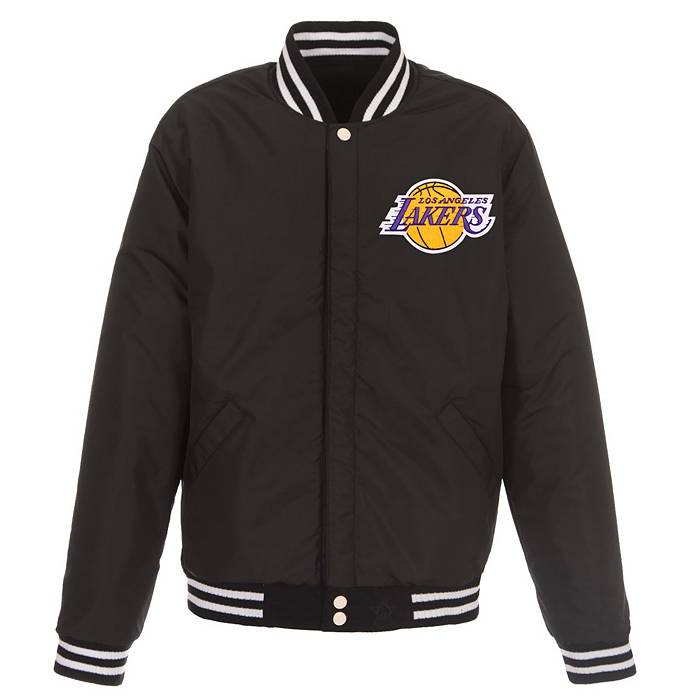 JH Design Men's Los Angeles Lakers Black Varsity Jacket, XXXL