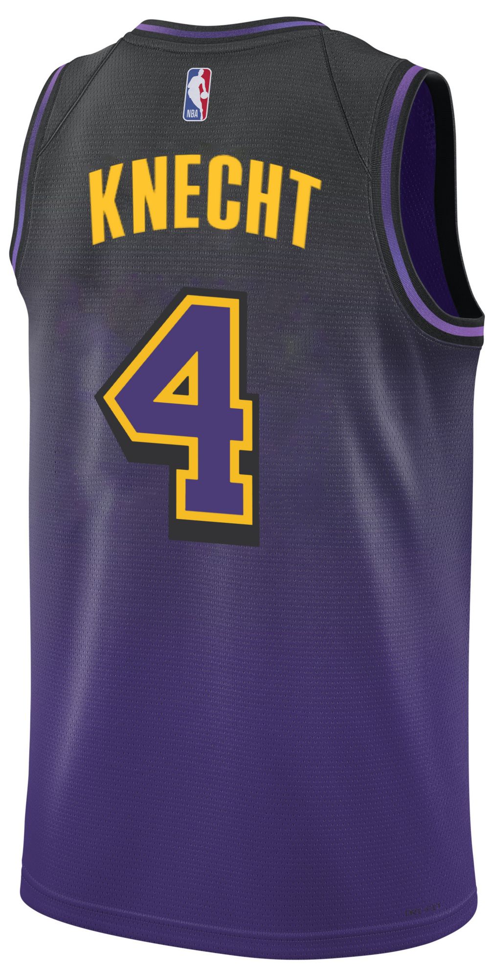 Nike Adult 2024-25 City Edition Los Angeles Lakers Dalton Knecht #4 Purple Swingman Jersey product image