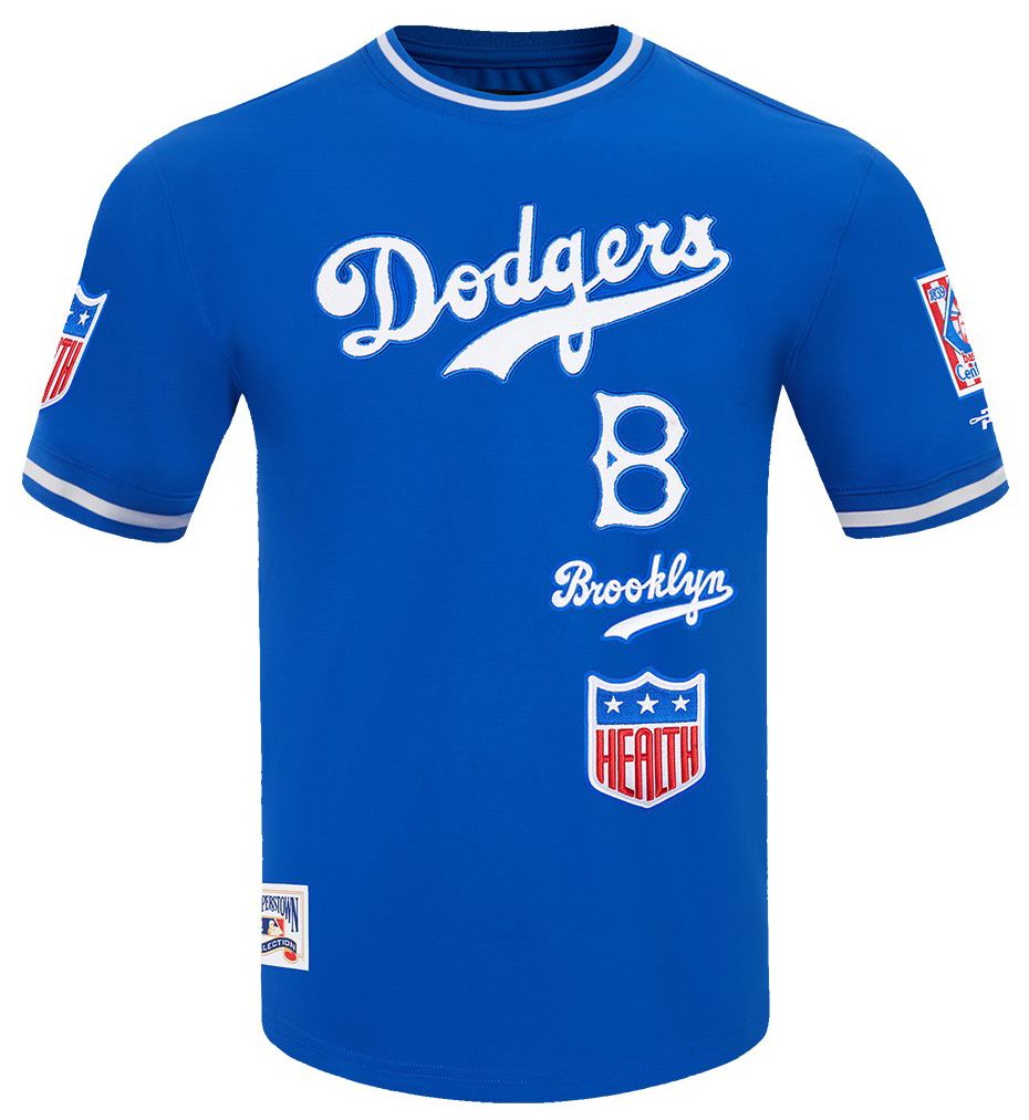 Pro Standard Men's Los Angeles Dodgers Blue Retro Classic Double Knit T-Shirt product image