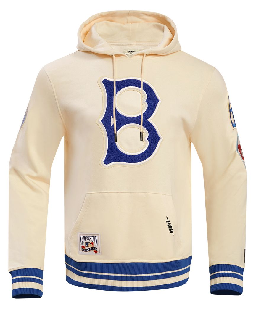Pro Standard Men's Brooklyn Dodgers Cream Classic Retro Pullover Hoodie product image