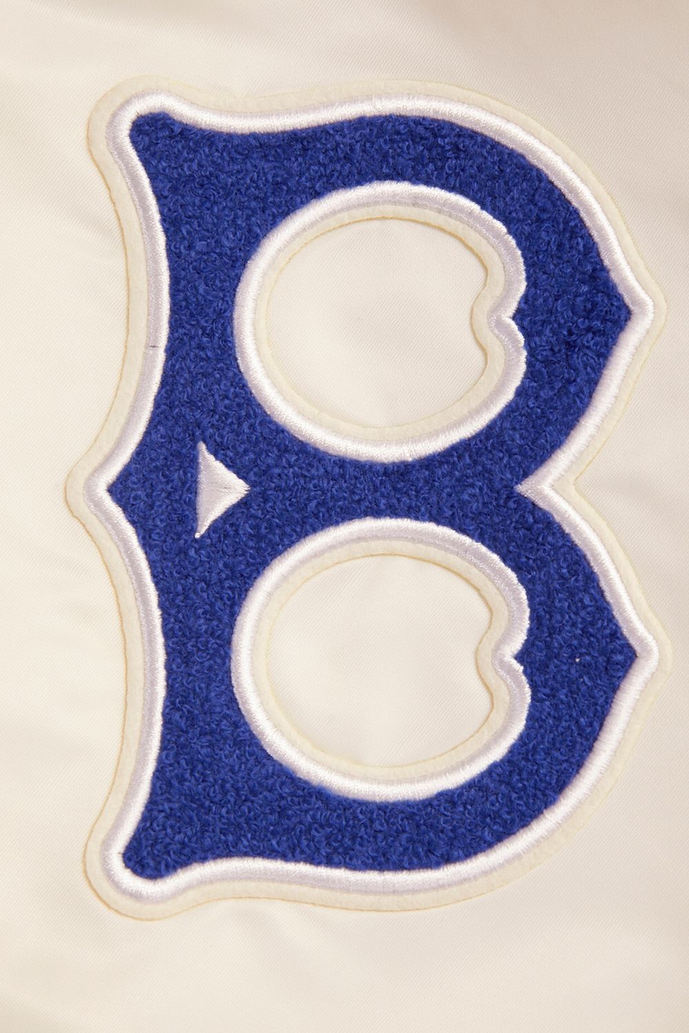 Pro Standard Men's Brooklyn Dodgers Cream Retro Rib Satin Jacket product image