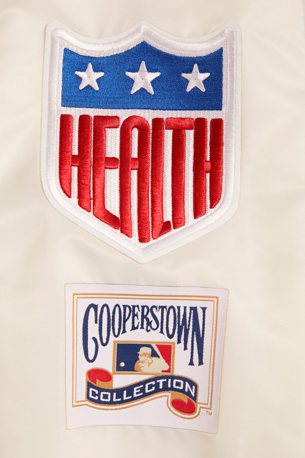 Pro Standard Men's Brooklyn Dodgers Cream Retro Rib Satin Jacket product image