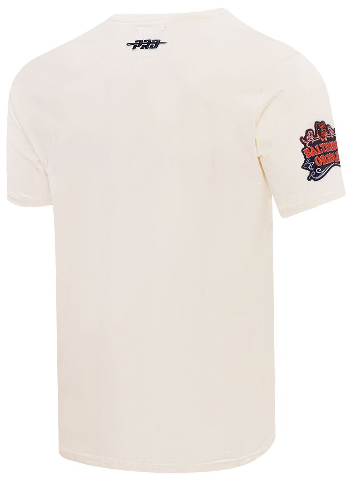 Pro Standard Men's Baltimore Orioles Cream Rebel Athletics Stacked Logo Short Sleeve T-Shirt product image