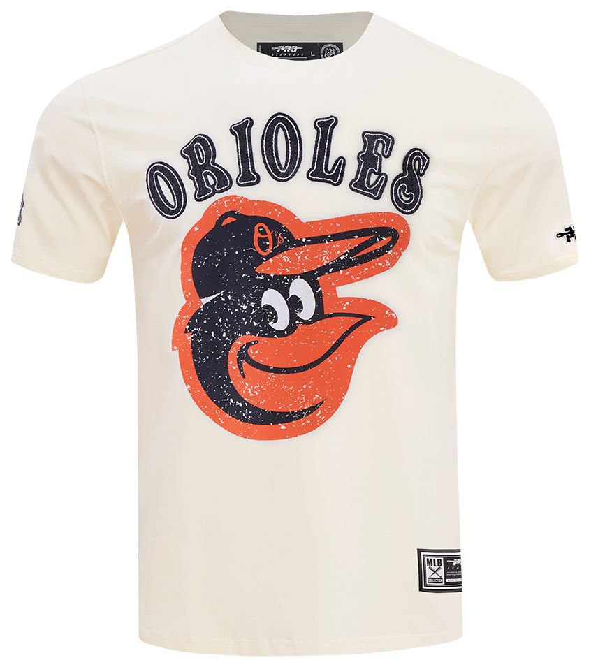 Pro Standard Men's Baltimore Orioles Cream Rebel Athletics Stacked Logo Short Sleeve T-Shirt product image