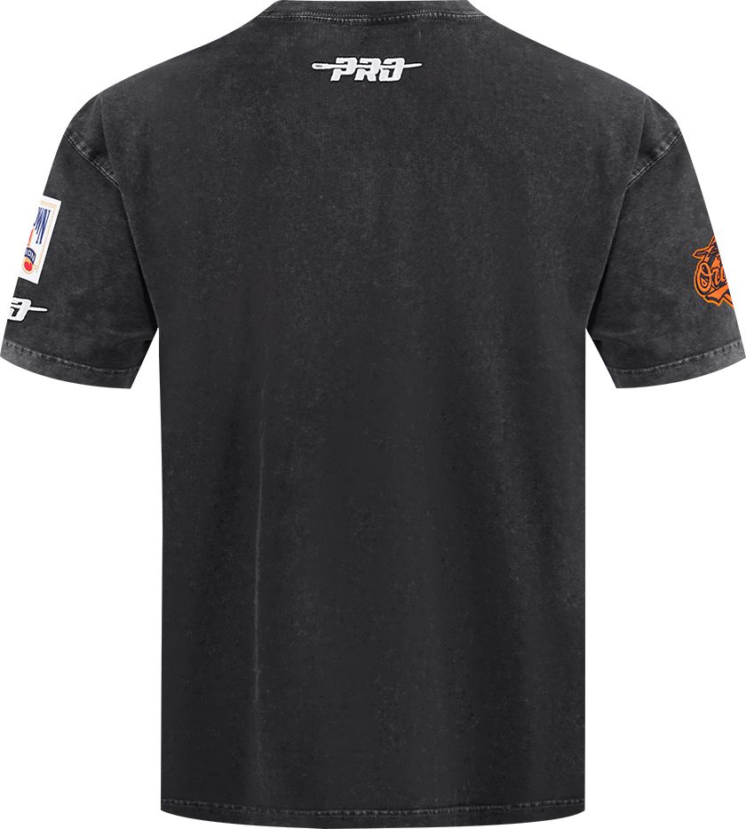 Pro Standard Men's Baltimore Orioles Black Enzyme Washed T-Shirt