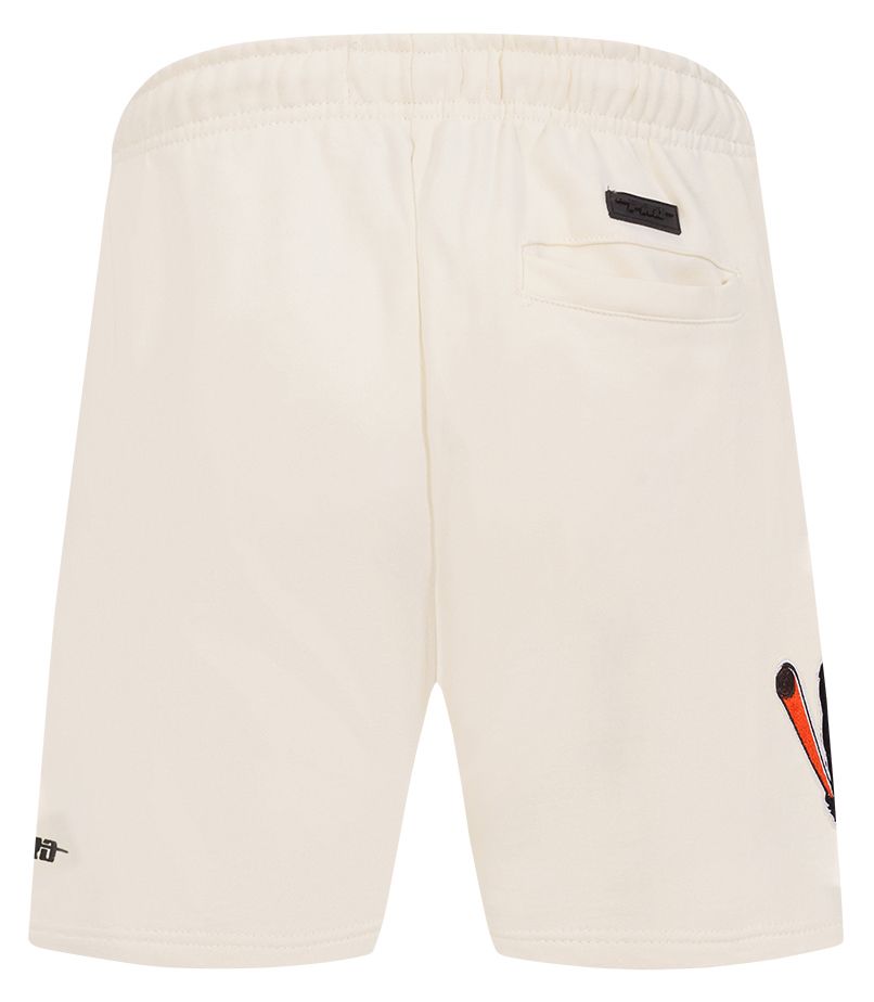 Pro Standard Men's Baltimore Orioles Cream Retro Fleece Shorts product image