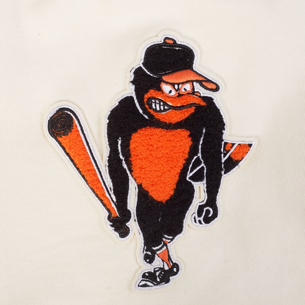 Pro Standard Men's Baltimore Orioles Cream Retro Fleece Shorts product image