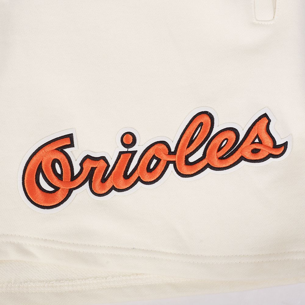 Pro Standard Men's Baltimore Orioles Cream Retro Fleece Shorts product image